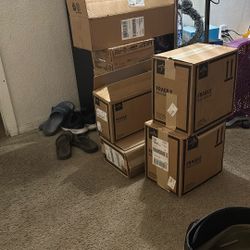 Tube Feeding With The Boxes Of Formula 