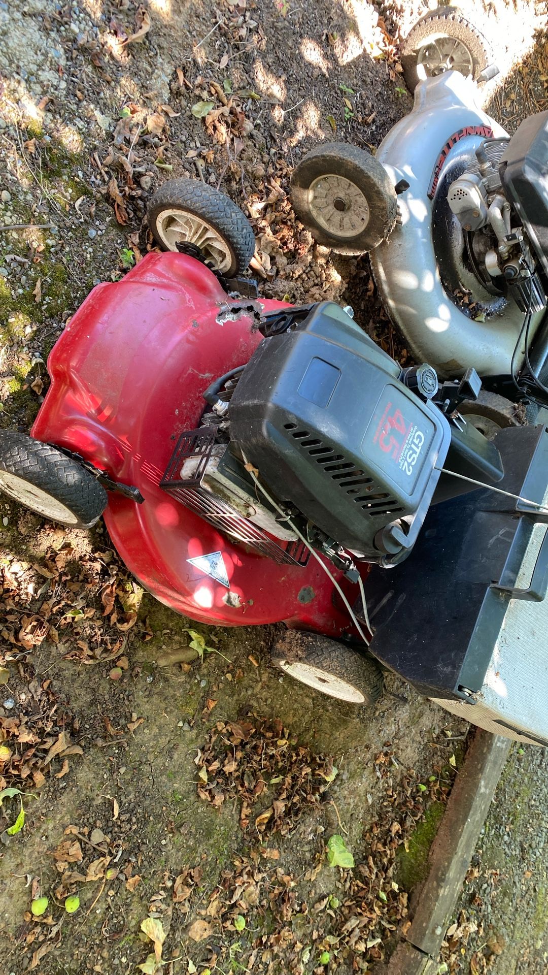 2 Mowers - $25