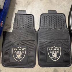 Raiders rubber All Weather Floor Mat Pair