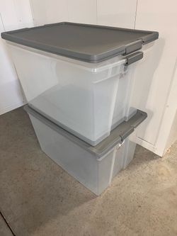 Edge Plastics 121 QT Latching Tote - Set of 3