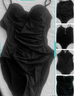 Women black bodysuits