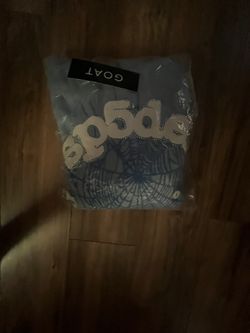 Sky blue sp5der hoodie 