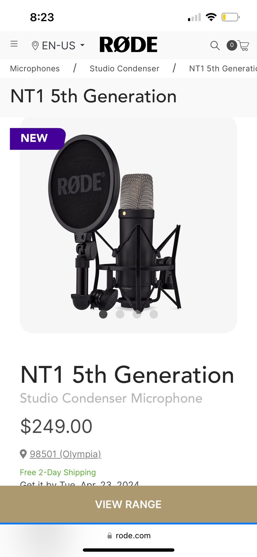 NT1 5th Gen Studio Microphone 🎙️ 