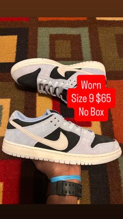 Size 9 “Black Aluminum” Nike SB Dunk Low