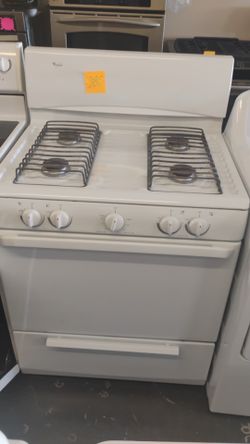 Whirlpool gas range white color
