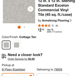 Imperial Texture VCT 12 in. x 12 in. Sterling Standard Excelon Commercial Vinyl Tile (45 sq. ft./case) by Armstrong Flooring