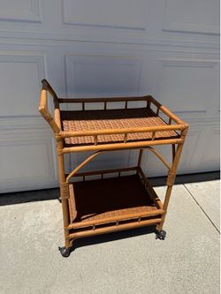 Rattan Bar Cart