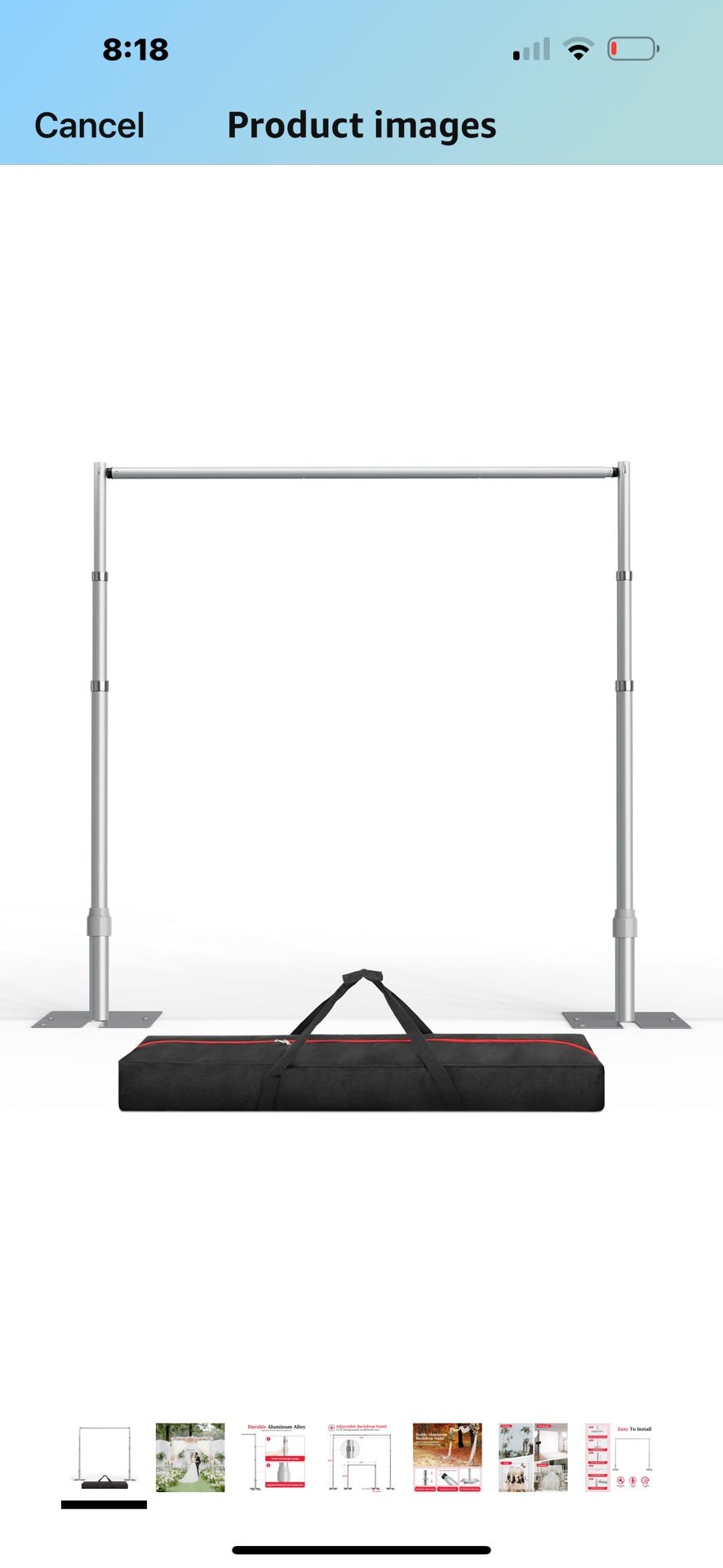 Backdrop Stand Kit for Wedding