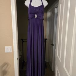 Beautiful Long Purple Dress, Size Large