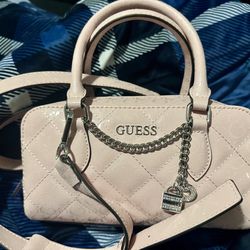 Pink Guess Crossbody bag