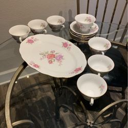 China Tea Cup Set For 7 From Poland