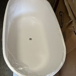 Signature Hardware Solid Surface Freestanding Bathtub 