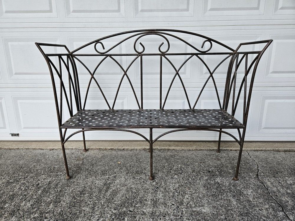 Outdoor Metal Bench