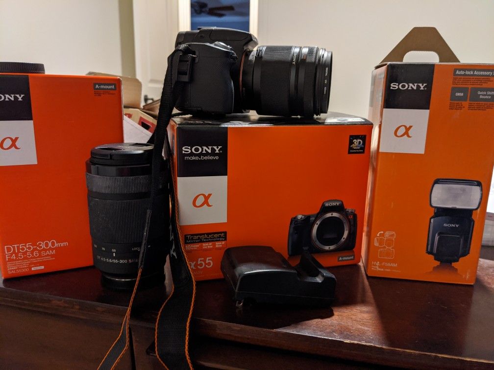 Sony SLT-A55V bundle