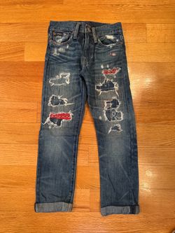 Kids Polo Ralph Lauren Distressed Patchwork Jeans