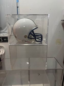 Football Mini Helmet Display Case Acrylic UV Protection