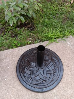 Black round Umbrella Base Holder Stand