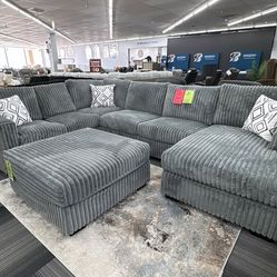 I’m Jon Green, Wayne’s Home Sales Representative🌟 Corduroy Fabric Gray Sectional Couch Set 🌟 Color Options