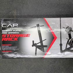 CAP Weight Plate & Barbell Storage Rack