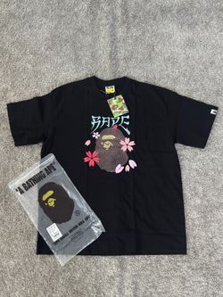 BAPE Sakura Ape Head Tee Black M,L,XL