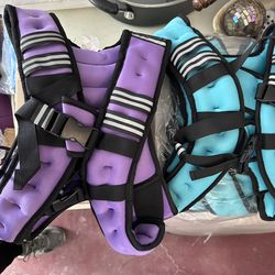 New 12lb Weighted Vest; Purple, Blue OR Black; $20 Each