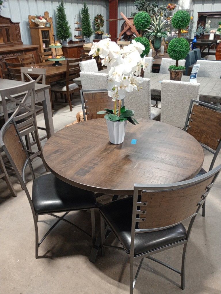 Modern Round Kitchen Table Set