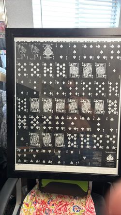 Uncut playing card sheet
