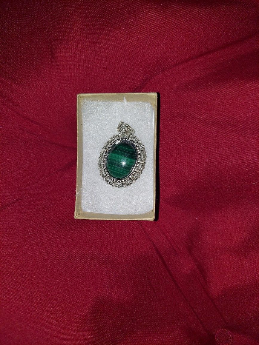 Natural Malachite Pendant