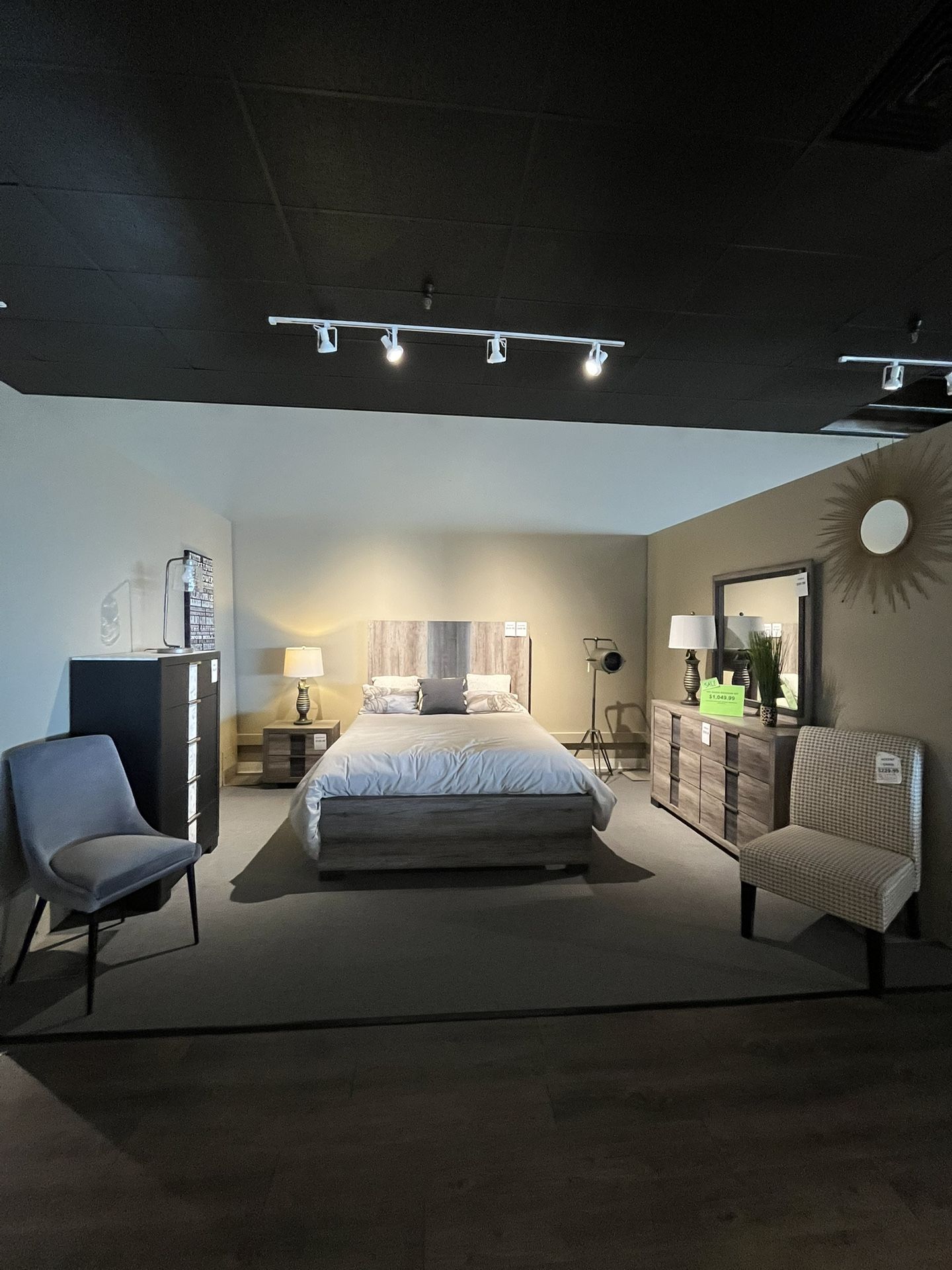 Grey 4PC Queen Bedroom Set