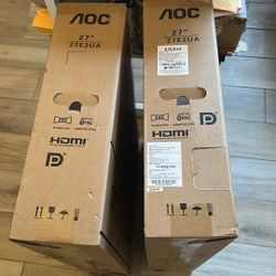 Brand New Unopened Aoc 27 Inch Monitors