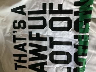 White Graphic Print T-Shirt awful lot of cough syrup