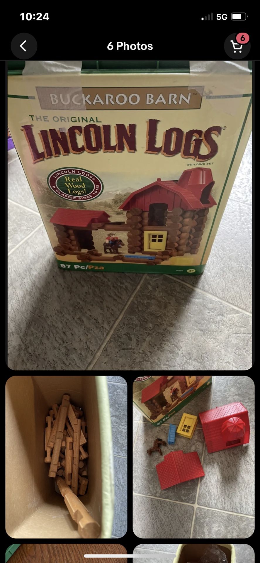 Lincoln Logs Real Wood Old . 2010