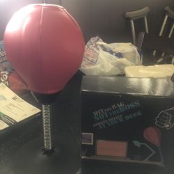 Table/desk top and or hanging punching bag￼