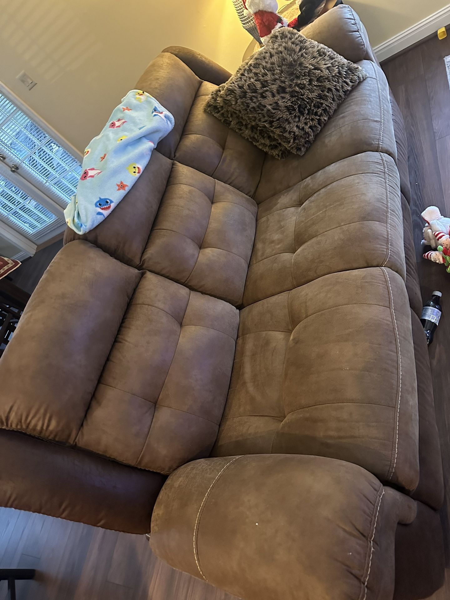 Sofa And Loveseat Recline Set