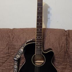 IBANEZ ACOUSTIC ELECTRIC GUITAR MODEL AEG4JP-27-01 DREINAUGH IN BLACK COLOR
.