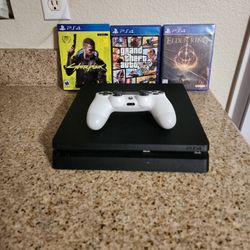 Ps4 Slim 1tb Storage With 3 Games & Headset Included 