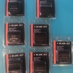 7 Pcs Professional Detachable Replacement Ceramic Blades set,compatible with Andis AGC,BDC,BGC,MBG Series,oster Classic 76/Star-Teq/Power-Teq Clippers