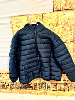 5x Black Quilted Puffer Jacket