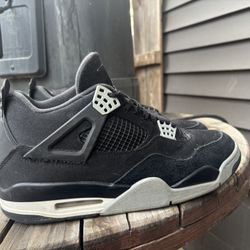 Jordan 4 Black Canvas 