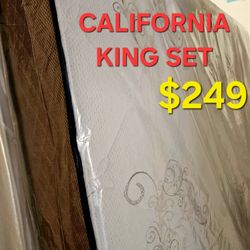 CALIFORNIA  < KING SET $249 < MATTRESS AND BOX SPRING 