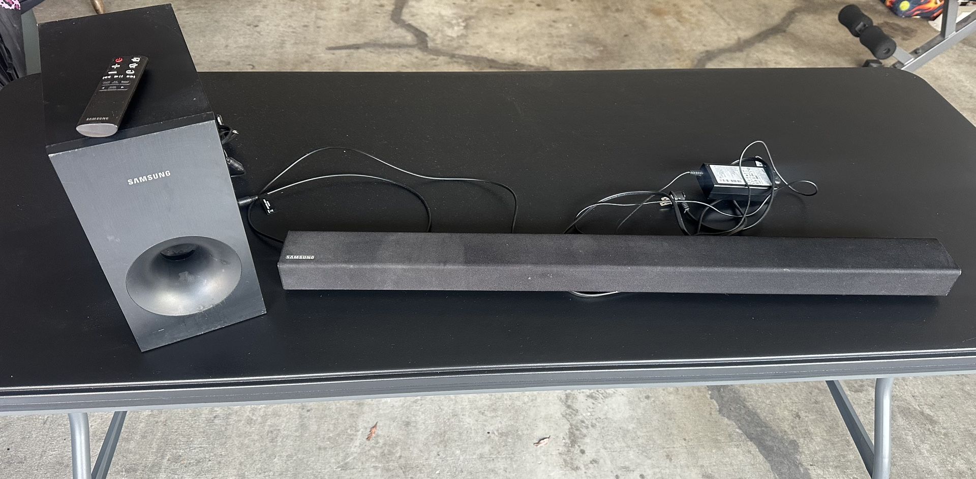 samsung soundbar with subwoofer