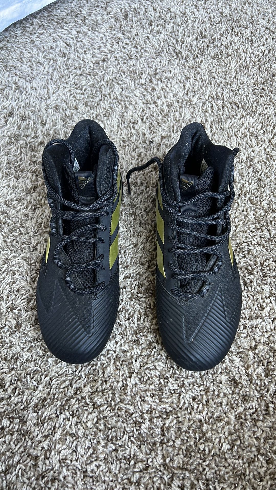Adidas Black Cleats Men Size 8