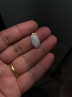 Natural Ethiopian Opal 8.5 Ct Oval Cabochon Loose Gemstone 20.62x11.14mm