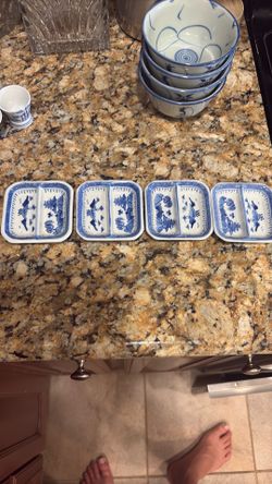 Ceramic Divided Dipping Dishes
