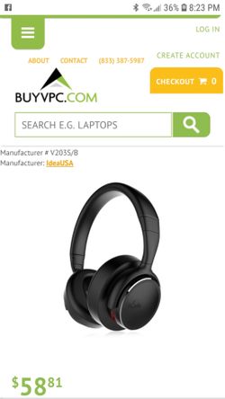 Noise canceling wireless head phones