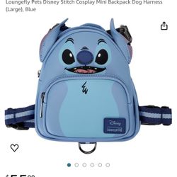 Stitch Backpack Dog Harness (large)