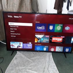TCL Roku Smart TV 43" Inch Class Series 4K UHD HDR LED Smart Roku TV-43S435 Y2020 Remote Control Included 