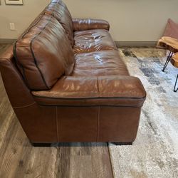 Brown Leather Couch