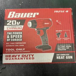 BAUER 20V CORDLESS  HEAT GUN