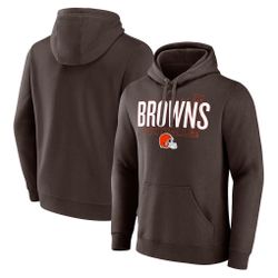 Cleveland Browns Fanatics Pylon Outline Pullover Hoodie - Brown Size Medium